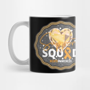 COPD Awareness Support Squad Heart of Gold Edition Mug